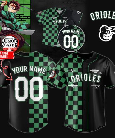 Customizable Anime-Inspired Orioles Jersey - Add Your Name & Number!
