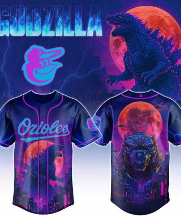 Godzilla Orioles Jersey - Bold Neon Design For Fans , Limited Edition