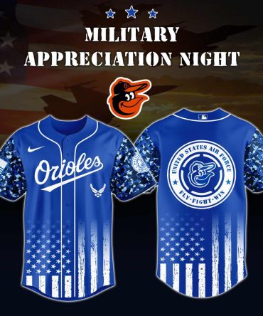 Celebrate Military Appreciation Night: Orioles Air Force Tribute Jersey – Limited Edition!