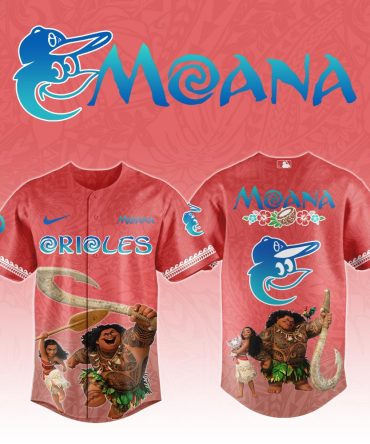 Moana-Themed Baseball Jersey - Vibrant Design With Iconic Characters - Perfect Gift For Fans!