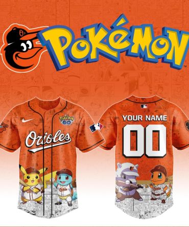 Custom Pokémon Orioles Jersey – Personalized Fan Gear With Pikachu & Friends
