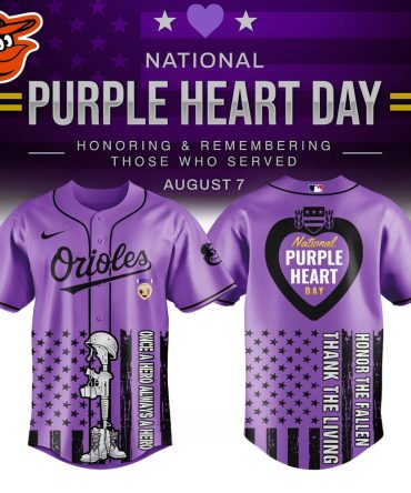 Honor Heroes: Limited Edition Purple Heart Day Orioles Jersey - Celebrate & Remember