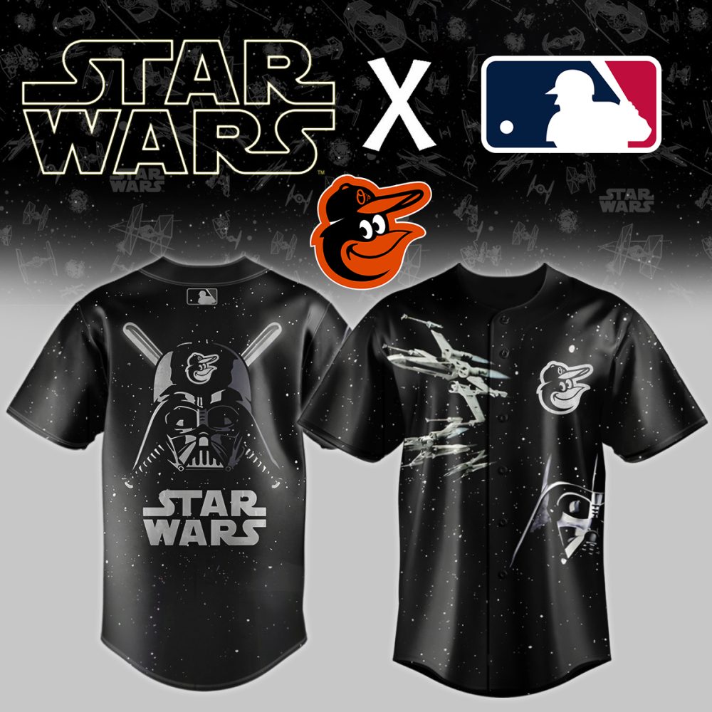 Star Wars X Mlb Baltimore Orioles Jersey - Limited Edition Darth Vader Design