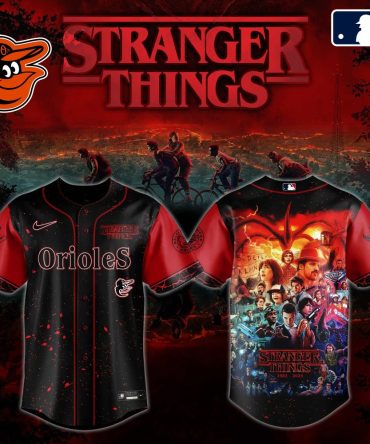 Stranger Things X Orioles Mlb Jersey - Limited Edition Fan Gear