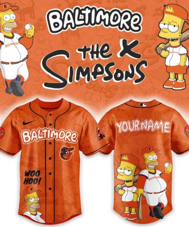Custom Baltimore Baseball Jersey - The Simpsons Edition, Add Your Name!