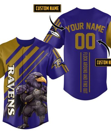 Custom Ravens Jersey - Personalize Your Name & Number - Perfect Gift For Fans