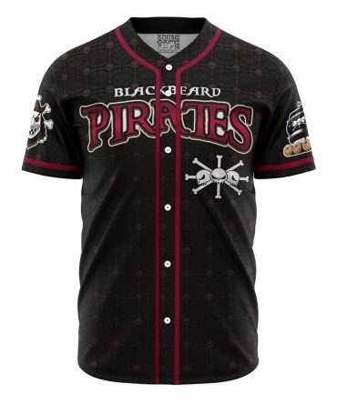 Blackbeard Pirates Jersey - Anime-Inspired Baseball Shirt, Perfect For Fans!