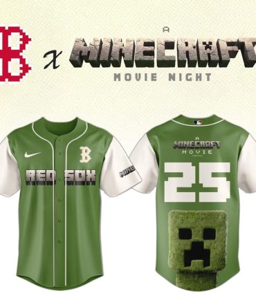 Limited Edition Red Sox X Minecraft Jersey – Perfect For Fans & Gamers!