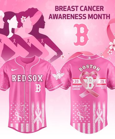 Limited Edition Pink Boston Jersey - Breast Cancer Awareness Month 2025 Support Apparel