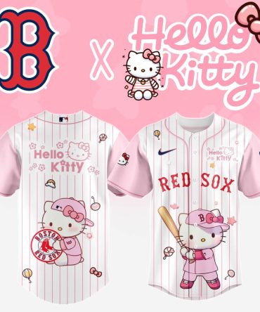 Limited Edition Hello Kitty X Boston Red Sox Jersey - Cute Pink Mlb Collaboration