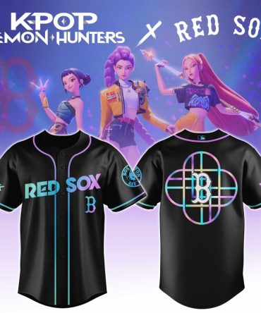 K-Pop X Red Sox Exclusive Black Jersey – Limited Edition Fan Apparel