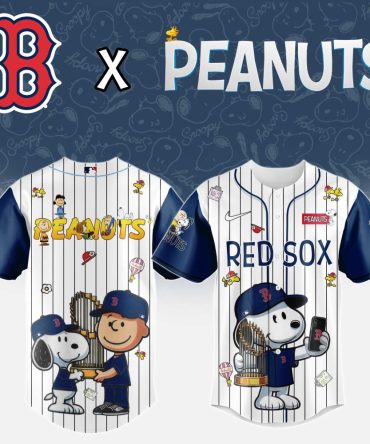 Limited Edition Red Sox X Peanuts Jersey - Snoopy & Charlie Brown Mlb Fan Gear