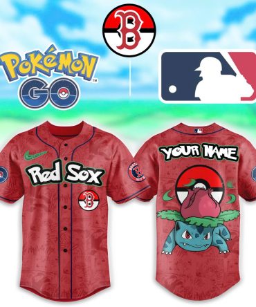 Custom Red Sox Pokémon Jersey - Personalized Mlb Fan Gear With Your Name