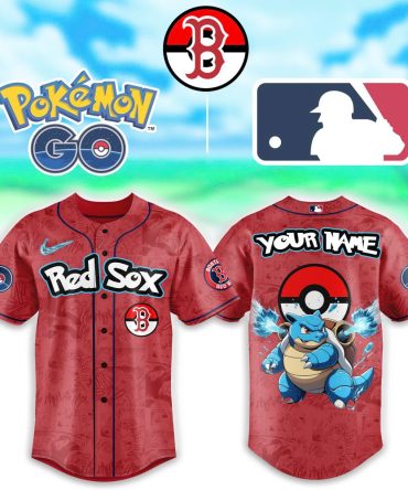 Custom Red Sox Pokémon Go Baseball Jersey – Personalize With Your Name & Favorite Pokémon!
