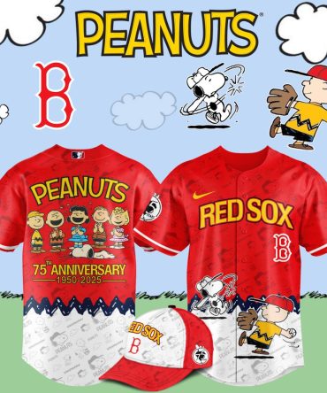 Peanuts 75Th Anniversary Red Sox Jersey Set - Celebrate In Style!