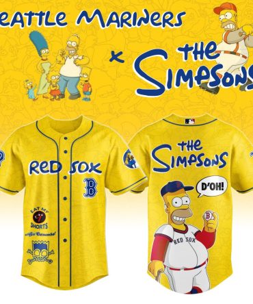 Limited Edition Simpsons X Red Sox Baseball Jersey - Homer D'Oh! Design, Perfect For Fans
