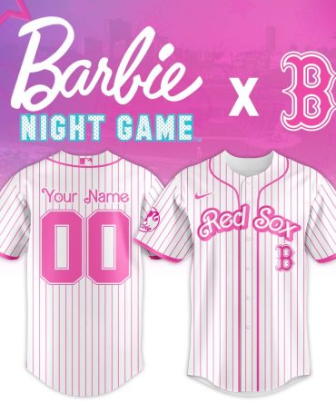 Custom Barbie Night Game Red Sox Jersey - Personalized Pink Baseball Shirt
