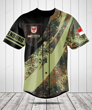 Custom Camouflage Baseball Jersey With Unique Design – Personalize Your Style!