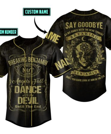 Custom Breaking Benjamin Baseball Jersey - Personalized Name & Number - Rock Band Apparel