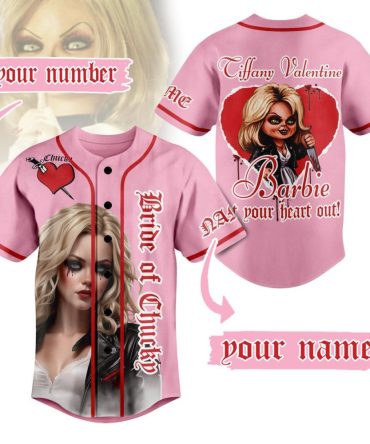 Customizable Bride Of Chucky Baseball Jersey - Personalized Horror Fan Gift