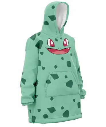 Bulbasaur Pokemon Hooded Blanket Hoodie