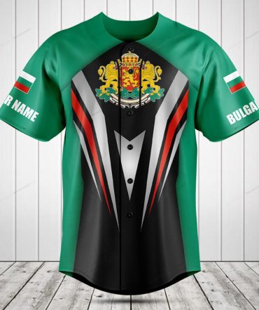Customizable Bulgarian Pride Jersey - Unique Design, Personalize Name & Number