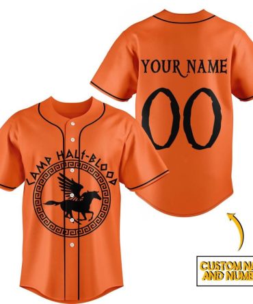 Custom Camp Half-Blood Jersey - Personalized Name & Number - Perfect Gift For Fans!