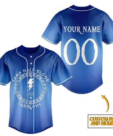 Customizable Camp Half-Blood Jersey – Add Your Name & Number – Perfect Gift For Fans!