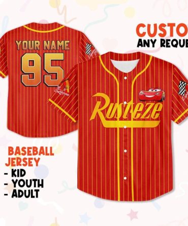 Custom Kids/Adult Racing Baseball Jersey - Add Name/Number - Perfect Gift!