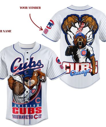 Custom Cubs Baseball Jersey - Personalized Name & Number - Chicago Fan Gift
