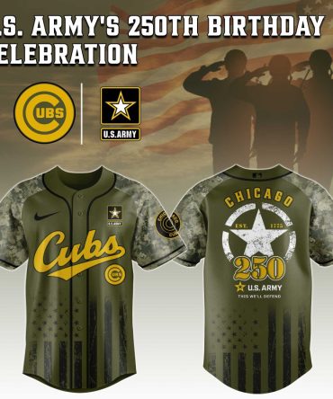 Limited Edition Cubs Jersey - U.S. Army 250Th Anniversary Tribute - Celebrate Honor & Heritage