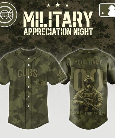Custom Camo Baseball Jersey - Military Appreciation Night Edition