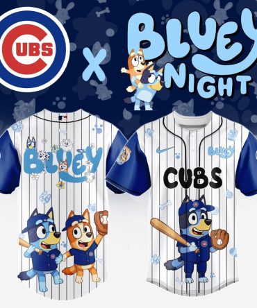 Cubs X Bluey Night Kids' Baseball Jersey – Limited Edition Fun Apparel