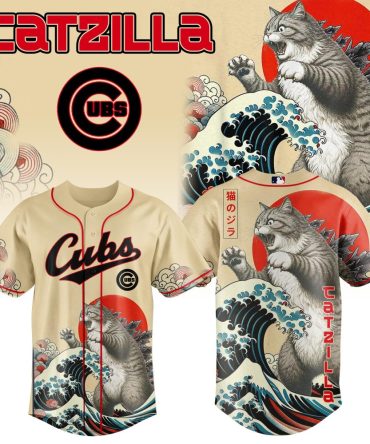 Unleash Style: Catzilla Cubs Baseball Jersey – Unique Graphic Tee For Fans!