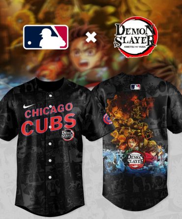 Chicago Cubs X Demon Slayer Anime Baseball Jersey - Limited Edition Fan Gear