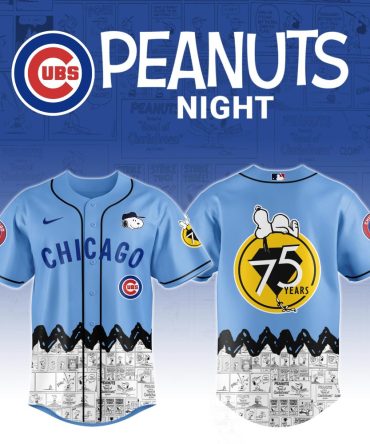 Limited Edition Chicago Cubs X Peanuts 75Th Anniversary Jersey – Celebrate In Style!