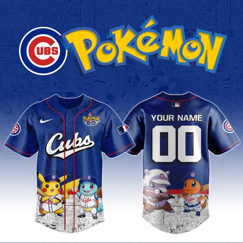Custom Pokémon X Cubs Jersey – Personalize Your Fan Gear Now!