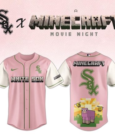 Limited Edition White Sox X Minecraft Jersey – Pink Pixel Art Design For Fans