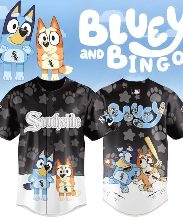 Bluey & Bingo Baseball Jersey - Cute Cartoon Style Sportswear For Kids & Fans