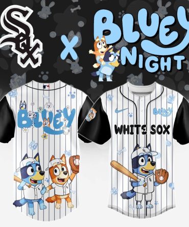 Limited Edition Bluey X White Sox Kids Jersey - Fun Baseball Design!