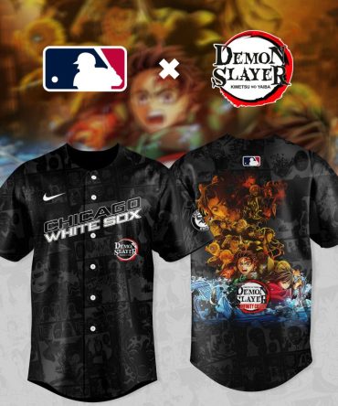 Limited Edition Chicago White Sox X Demon Slayer Baseball Jersey - Anime Fans Must-Have Gear!