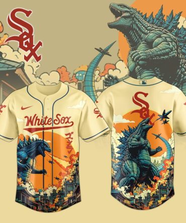 Unique White Sox Jersey - Godzilla Design , Limited Edition Fan Gear