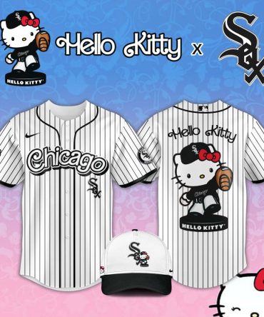 Limited Edition Hello Kitty X Chicago White Sox Baseball Jersey
