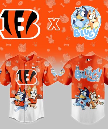Limited Edition Bengals X Bluey Kids' Jersey – Fun Nfl Apparel For Young Fans!