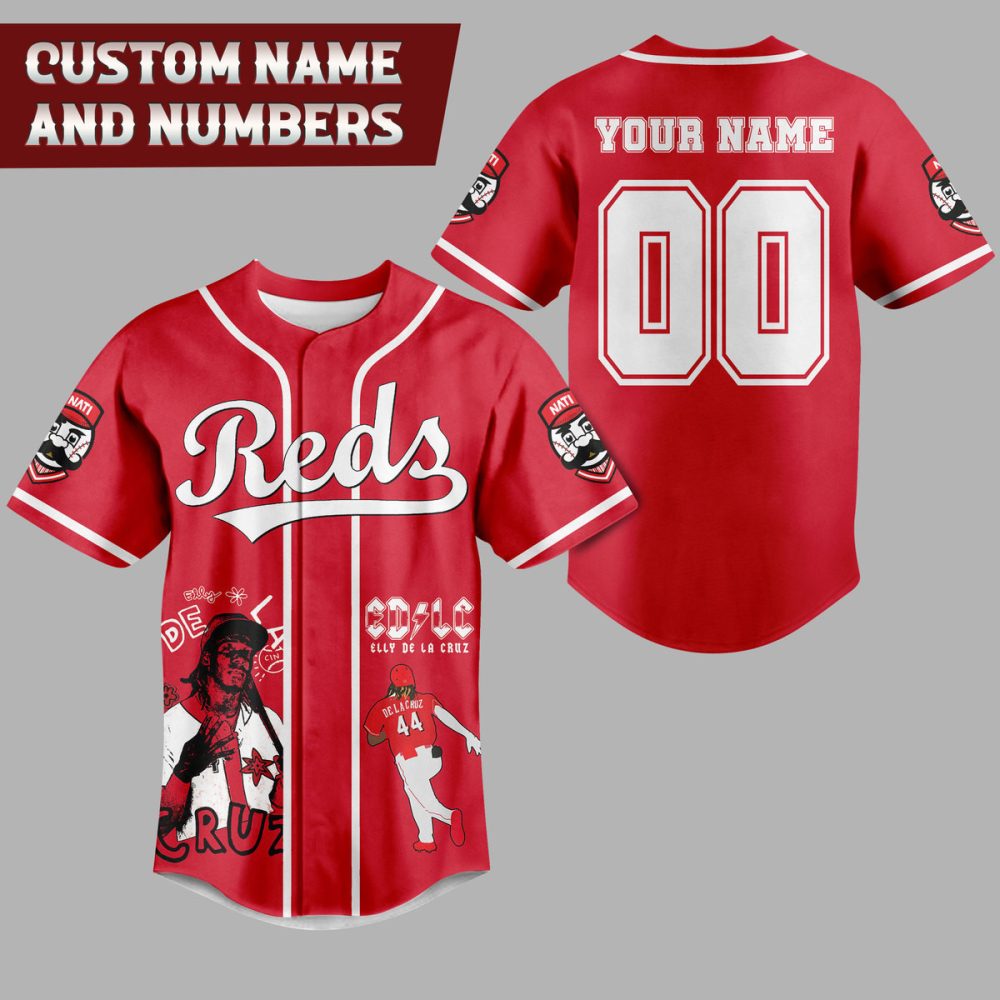 Custom Reds Baseball Jersey – Personalize Name & Number – Perfect Fan Gear! - Image 2