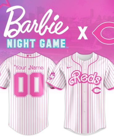 Custom Barbie Night Game Jersey - Personalized Reds Baseball Shirt - Limited Edition
