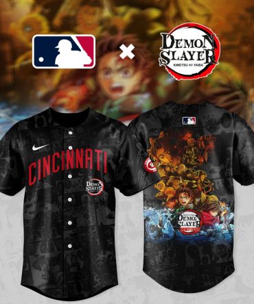 Exclusive Demon Slayer X Mlb Cincinnati Jersey - Limited Edition Anime Fan Gear!