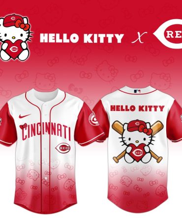 Hello Kitty X Cincinnati Reds Baseball Jersey – Limited Edition Fan Gear!