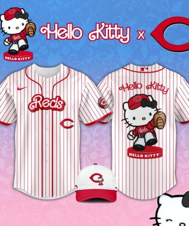 Hello Kitty X Reds Baseball Jersey – Cute Sports Style