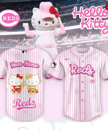 Custom Hello Kitty Reds Jersey – Personalized Mlb Fan Gear For Kids & Adults